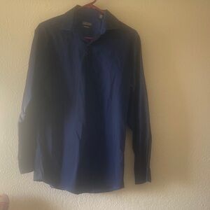 Kenneth Cole Reaction Men's Blue Long Sleeve Shirt